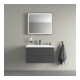 Duravit Möbel-Set L-Cube 80x48x48cm, m HL, graph matt, 2 Schub.-4