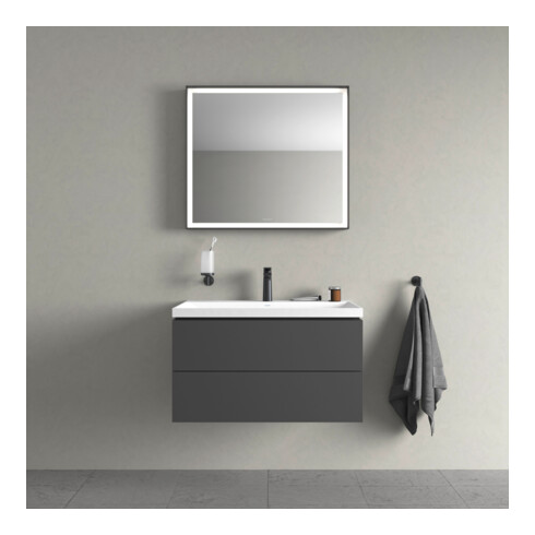 Duravit Möbel-Set L-Cube 80x48x48cm, m HL, graph matt, 2 Schub.