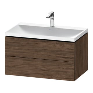 Duravit Möbel-Set L-Cube 80x48x48cm, m HL, Nussb dkl., 2 Schub.