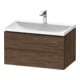 Duravit Möbel-Set L-Cube 80x48x48cm, m HL, Nussb dkl., 2 Schub.-1