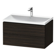 Duravit Möbel-Set L-Cube 80x48x48cm, m HL, Nussb geb., 2 Schub.