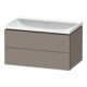 Duravit Möbel-Set L-Cube 80x48x48cm, o. Hahnl., bas. ma, 2 Schub.-1