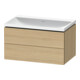 Duravit Möbel-Set L-Cube 80x48x48cm, o. Hahnl., Ei Nat, 2 Schub.-1