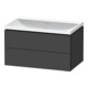 Duravit Möbel-Set L-Cube 80x48x48cm, o Hahnl., graph ma, 2 Schub.-1