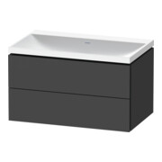 Duravit Möbel-Set L-Cube 80x48x48cm, o Hahnl., graph ma, 2 Schub.