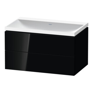 Duravit Möbel-Set L-Cube 80x48x48cm, o. Hahnl., sw hgl, 2 Schub.