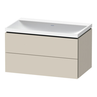 Duravit Möbel-Set L-Cube 80x48x48cm, o Hahnl., Tau matt, 2 Schub.