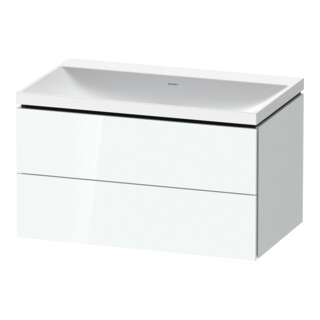 Duravit Möbel-Set L-Cube 80x48x48cm, o. Hahnl., we. hgl, 2 Schub.