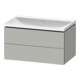 Duravit Möbel-Set L-Cube 80x48x48cm, o HL, betongr ma, 2 Schub.-1