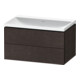 Duravit Möbel-Set L-Cube 80x48x48cm, o HL, Ei dkl. geb., 2 Schub.-1