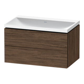 Duravit Möbel-Set L-Cube 80x48x48cm, o HL, Nussb dkl., 2 Schub.