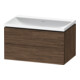 Duravit Möbel-Set L-Cube 80x48x48cm, o HL, Nussb dkl., 2 Schub.-1