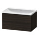 Duravit Möbel-Set L-Cube 80x48x48cm, o HL, Nussb geb., 2 Schub.-1