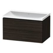 Duravit Möbel-Set L-Cube 80x48x48cm, o HL, Nussb geb., 2 Schub.