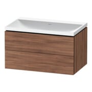 Duravit Möbel-Set L-Cube 80x48x48cm, o HL, Nussb Nat, 2 Schub.
