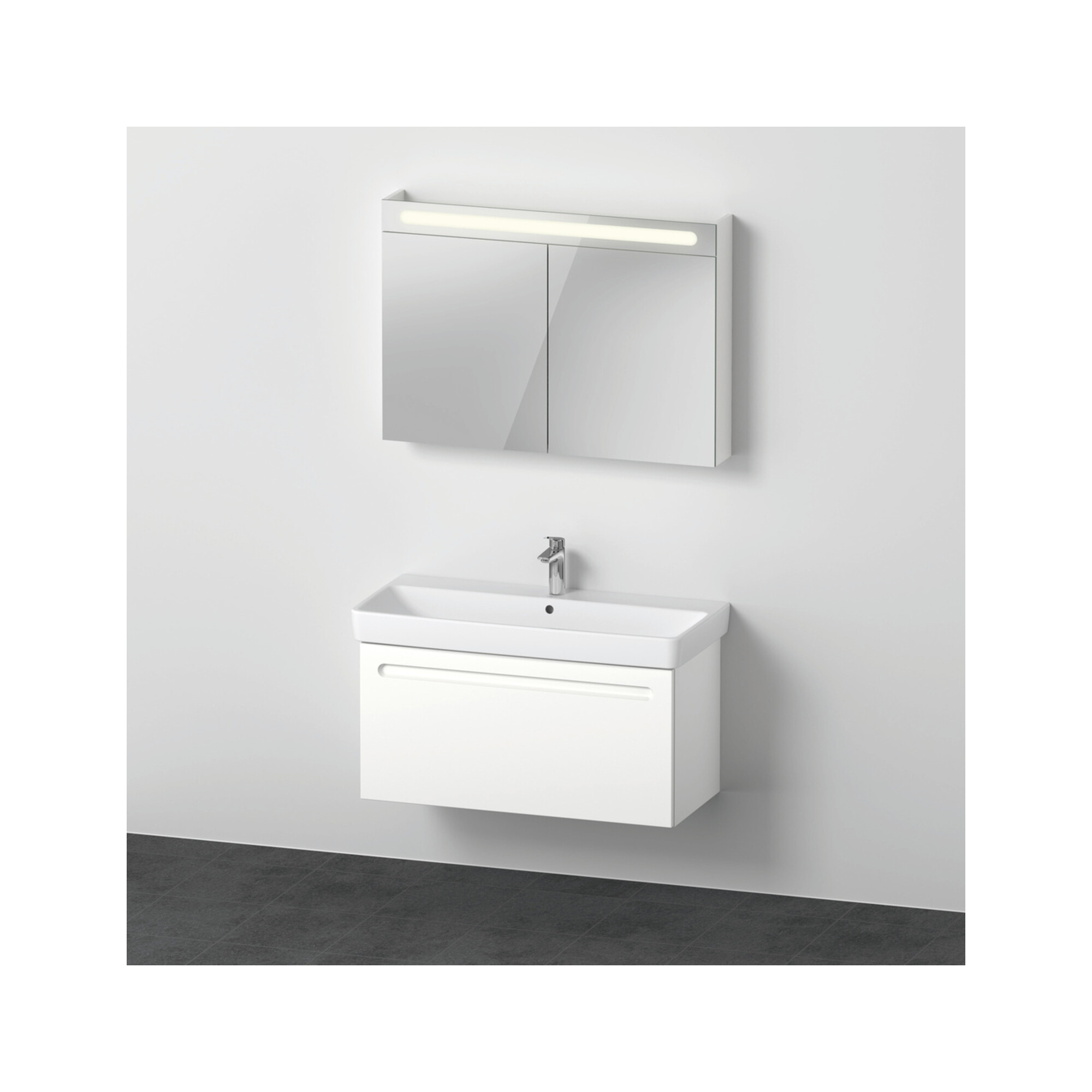 Duravit Möbel-Set No. 1 100x45cm, WT, WTU m Ausz., Spg., we. ma