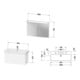 Duravit Möbel-Set No. 1 100x45cm, WT, WTU m Ausz., Spg., we. ma