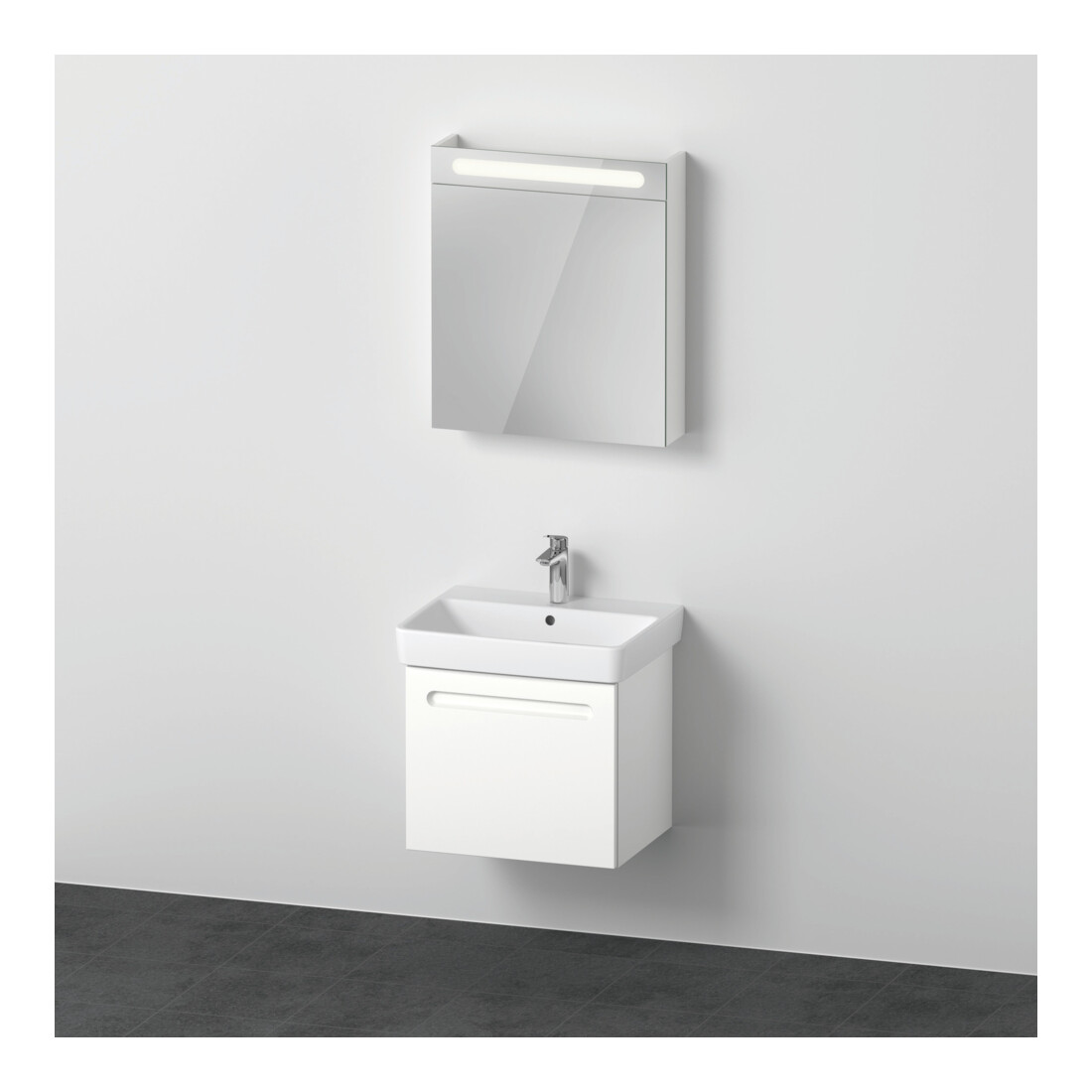 Duravit Möbel-Set No. 1 60cm, Anschlag links, Weiß Matt