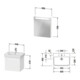 Duravit Möbel-Set No. 1 60cm, Anschlag links, Weiß Matt
