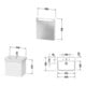 Duravit Möbel-Set No. 1 60cm, Anschlag links, Weiß Matt