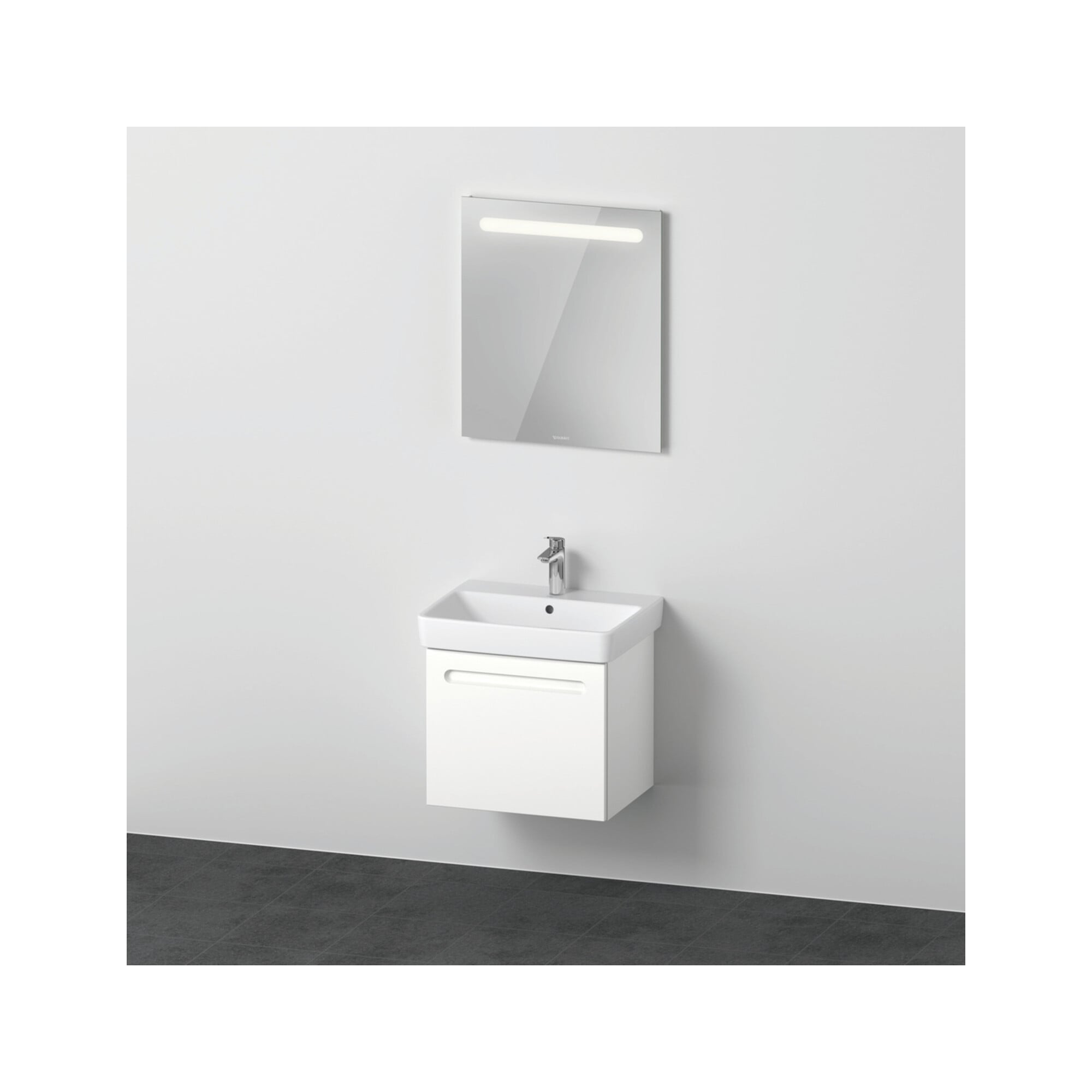 Duravit Möbel-Set No. 1 60cm, we m, 1 Auszug, 1 Innenschubkasten