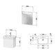 Duravit Möbel-Set No. 1 60cm, we m, 1 Auszug, 1 Innenschubkasten