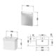Duravit Möbel-Set No. 1 65cm, Anschlag links, Weiß Matt