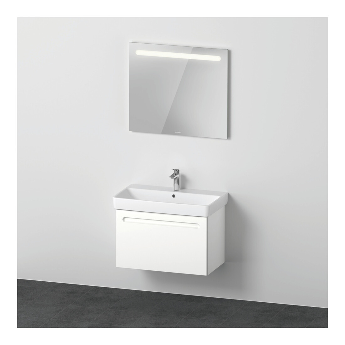 Duravit Möbel-Set No. 1 80cm, Weiß Matt, 1 Auszug