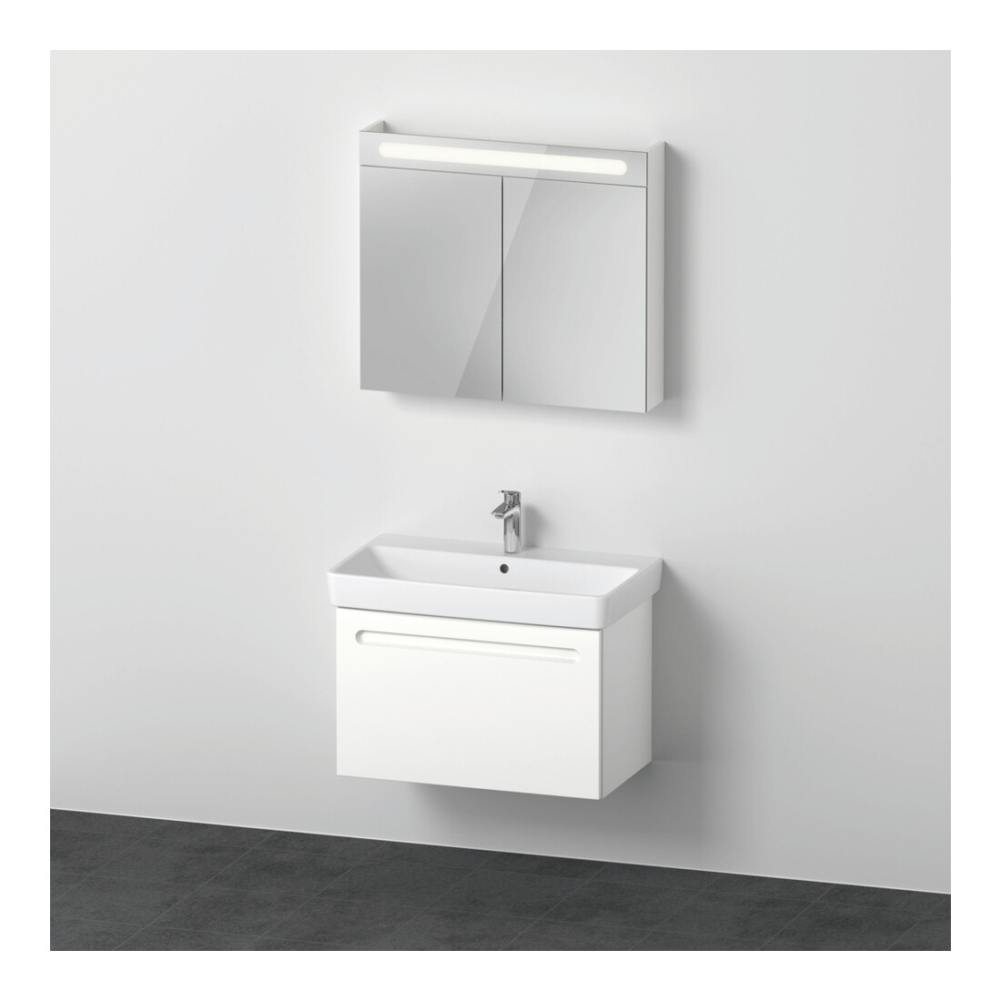 Duravit Möbel-Set No. 1 80cm, Weiß Matt