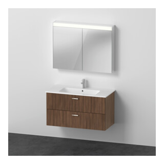 Duravit Möbel-Set XBase 103cm, Nussbaum dunkel