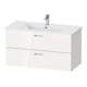 Duravit Möbel-Set XBase 103x49cm, WT, WTU 2 SchKa., Spanplattenschraube, we. gl-1