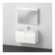 Duravit Möbel-Set XBase 103x49cm, WT, WTU 2 SchKa., Spanplattenschraube, we. gl