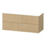 Duravit Möbel-Set XBase 123cm, Eiche natur