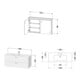 Duravit Möbel-Set XBase 123cm, Nussbaum dunkel