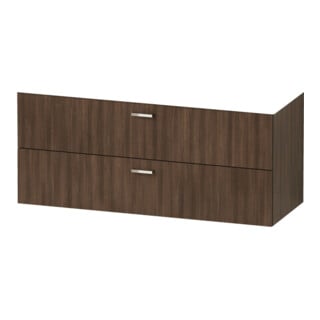 Duravit Möbel-Set XBase 130cm, Nussbaum dunkel