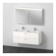 Duravit Möbel-Set XBase 130x49cm, WT 2HL, WTU 2 SBK, Spanplattenschraube, we. gl-1