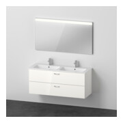 Duravit Möbel-Set XBase 130x49cm, WT, WTU 2 HL/SK, Sp., we. gl