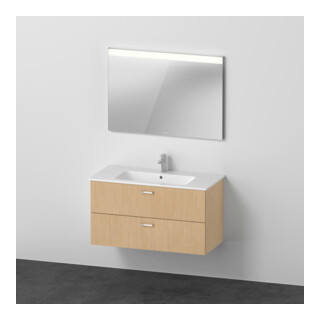 Duravit Möbel-Set XBase 2 Schubkästen, 103cm, Eiche natur