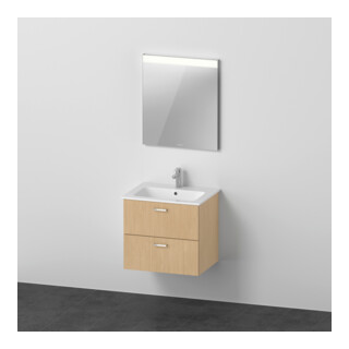 Duravit Möbel-Set XBase 2 Schubkästen, 63cm, Eiche natur