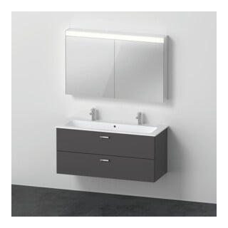 Duravit Möbel-Set XBase 40x28,8cm, WT 2HL, WTU 2 SBK, Spanplattenschraube, gra m