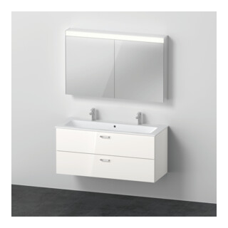 Duravit Möbel-Set XBase 40x28,8cm, WT 2HL, WTU 2 SBK, Spanplattenschraube, w gl
