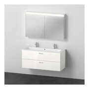 Duravit Möbel-Set XBase 40x28,8cm, WT 2HL, WTU 2 SBK, Spanplattenschraube, w gl