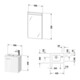 Duravit Möbel-Set XBase 43cm, 1 Tür, Anschl links, graphit matt-3
