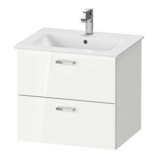 Duravit Möbel-Set XBase 63cm, 1 T., Anschl links, weiß glänzend