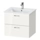 Duravit Möbel-Set XBase 63cm, 1 T., Anschl links, weiß glänzend-1