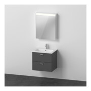 Duravit Möbel-Set XBase 63cm, 1 T., Anschl rechts, graphit matt