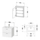 Duravit Möbel-Set XBase 63cm, 1 T., Anschlag links, graphit matt-3
