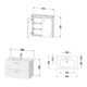 Duravit Möbel-Set XBase 83cm, Eiche natur-3