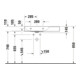 Duravit Möbelwaschtisch asy geschli. DuraSquare 80x47cm, o Ü, m HLB, Beck. li, o. HL, we