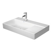 Duravit Möbelwaschtisch asymmetrisch DuraSquare 80x47cm, o Ü, m HLB, Beck. li, o. HL, we